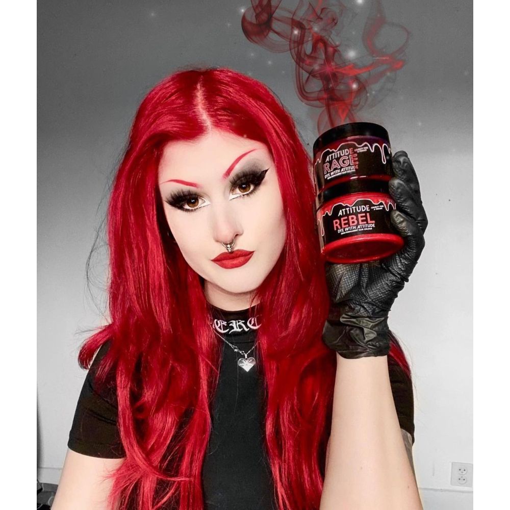 Attitude Hair Dye - SEEING RED Duo Semipermanente Haarfärbekombination - Rot